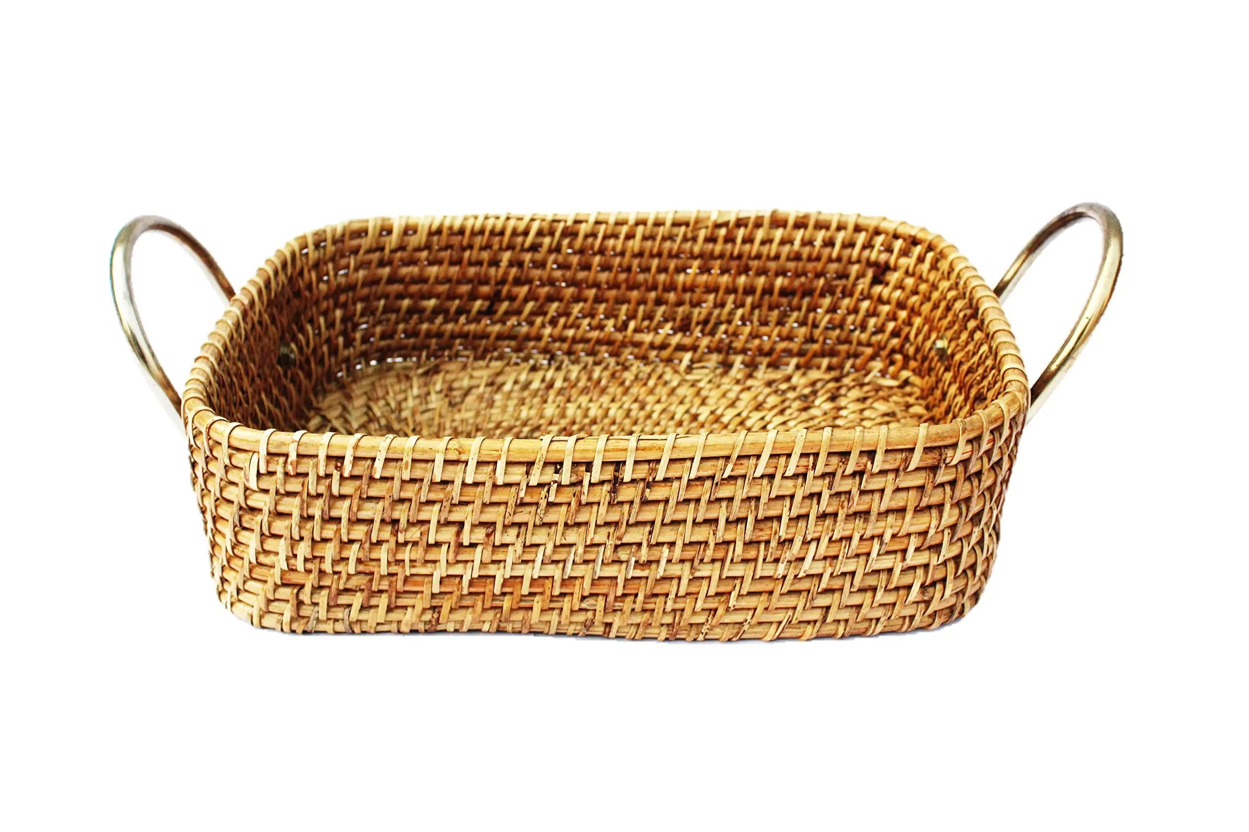 AKWAY Wicker Basket Cloth Storage Basket Bin Organizer for Toiletry Co –  Akway