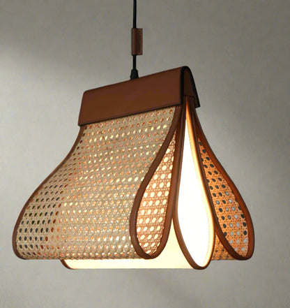 Rattan Hanging lamp for Living Room | Cane Pendant light | Wicker ceiling light - pixie