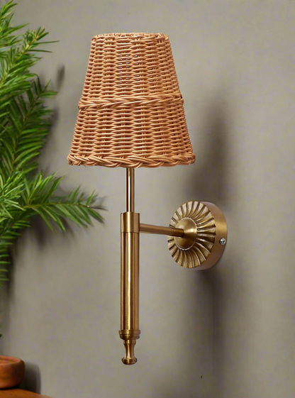 Rattan Wall Lamp For Living Room | Bamboo Wall Scone - Hema