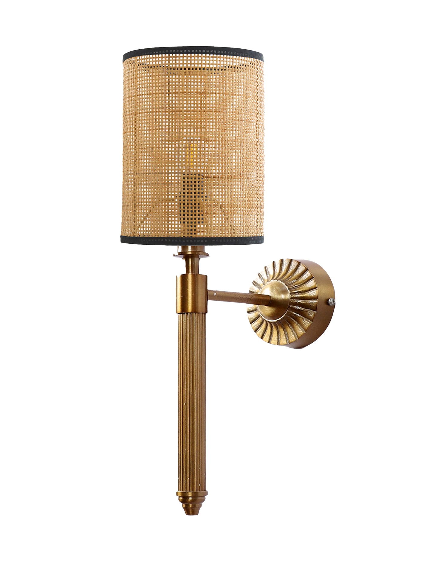 Bamboo Wall Lamp For Living Room | Rattan Wall Light - Alka