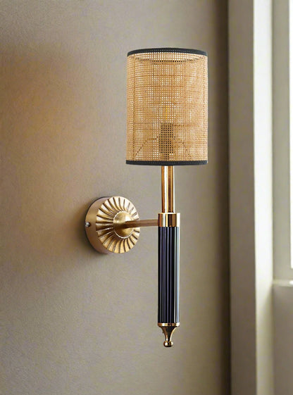 Bamboo Wall Lamp For Living Room | Rattan Wall Lamp - Nilima