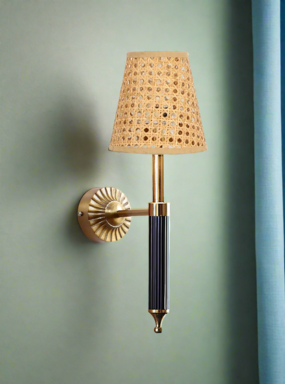 Bamboo Wall Lamp For Living Room | Rattan Wall Light - Oeshi - Akway