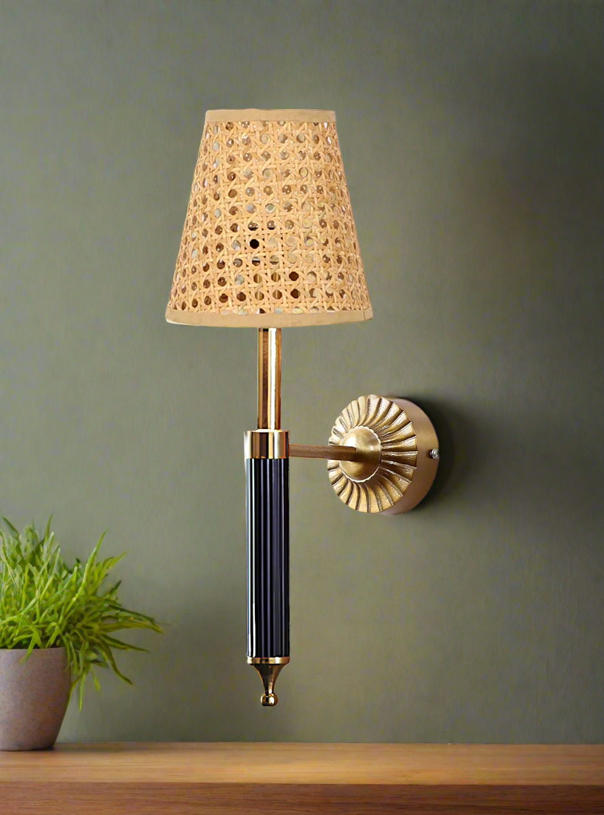 Bamboo Wall Lamp For Living Room | Rattan Wall Light - Oeshi