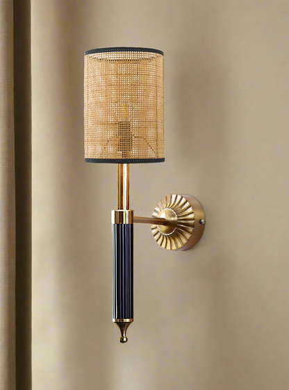 Bamboo Wall Lamp For Living Room | Rattan Wall Lamp - Nilima