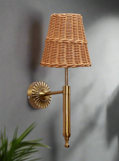 Rattan Wall Lamp For Living Room | Bamboo Wall Scone - Hema