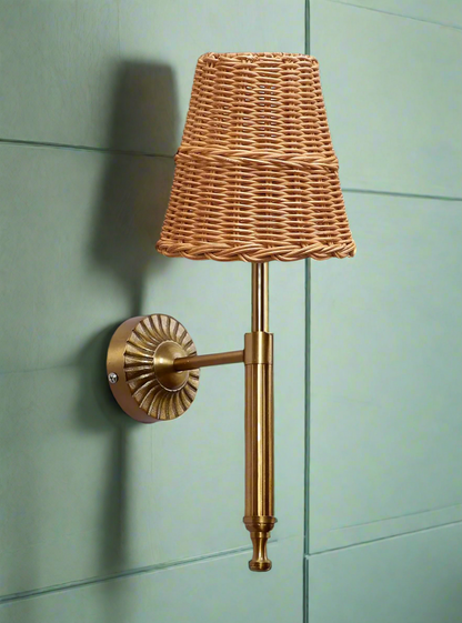 Rattan Wall Lamp For Living Room | Bamboo Wall Scone - Hema