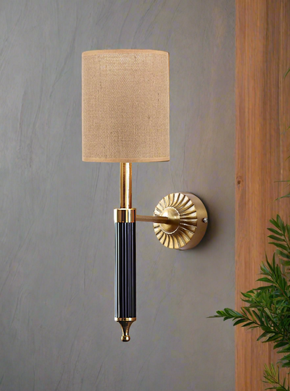 Jute Wall Lamp For Living Room | Jute Wall Light - Ojasvi - Akway