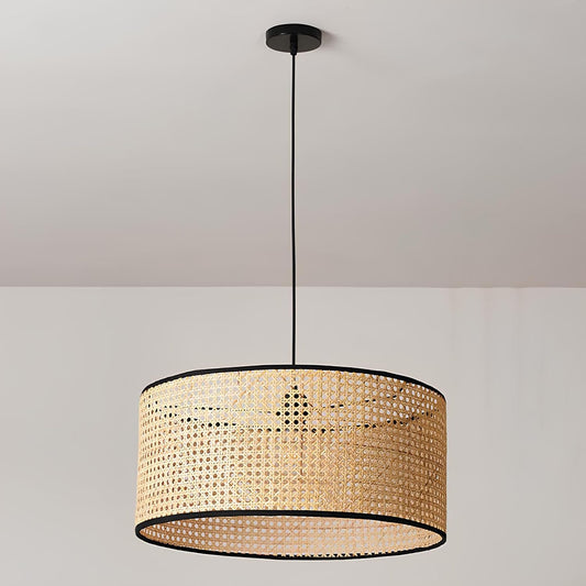 Rattan Hanging lamp for Living Room | Rattan Webbing Pendant light - Kritika