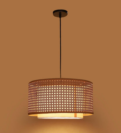 Rattan Hanging lamp for Living Room | Bamboo Hanging Lamp | Cane Pendant light - Anahita