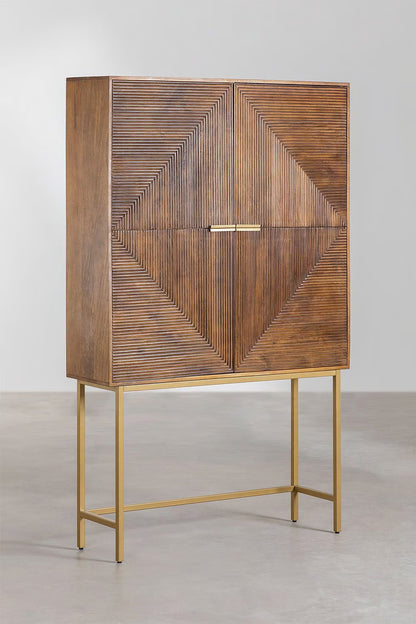 Mango Wood Sideboard | Mango Wood Cabinet -Mila - Akway