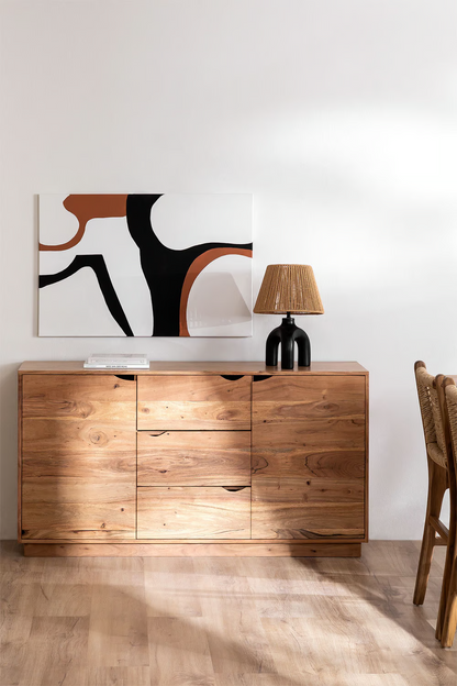 Mango Wood Sideboard | Wooden Cabinet -Avya