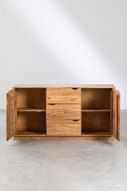 Mango Wood Sideboard | Wooden Cabinet -Avya