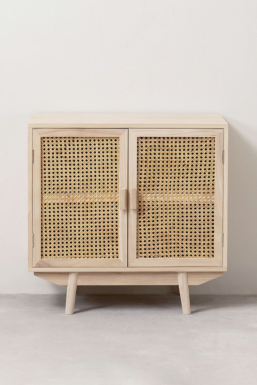 Rattan & Wooden Sideboard with Drawers | Wooden Cabinet -Aashita