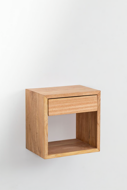 Mango Wooden floating bedside table | Wooden Bedside Table - Aryahi - Akway