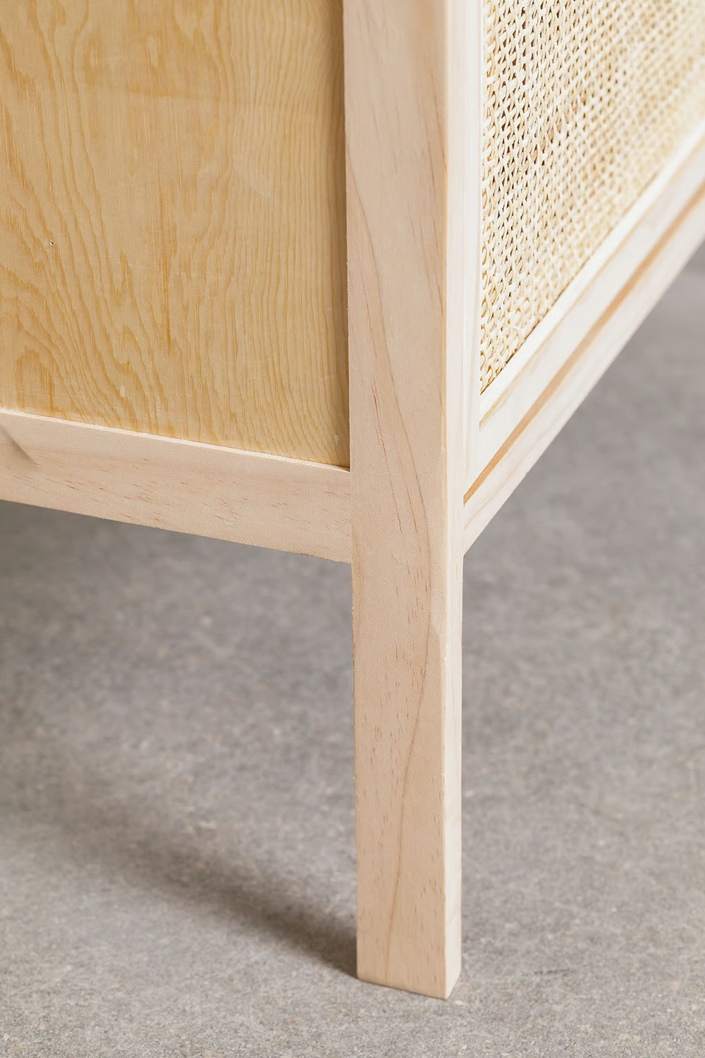 Rattan Bedside Table | Wooden Bedside Table -  Bobbie