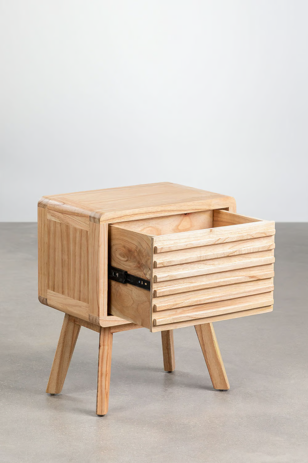 Mango Wood Bedside Table | Wooden Bedside Table - Serena - Akway