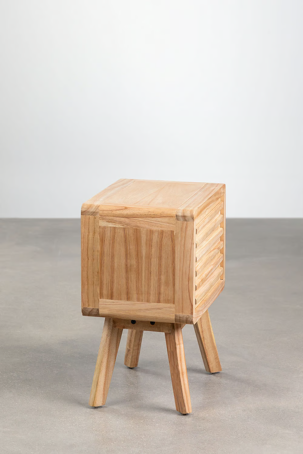 Mango Wood Bedside Table | Wooden Bedside Table - Serena - Akway