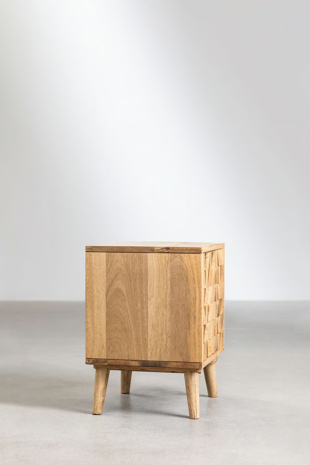 Mango Wood Bedside Table | Wooden Bedside Table - Carson - Akway