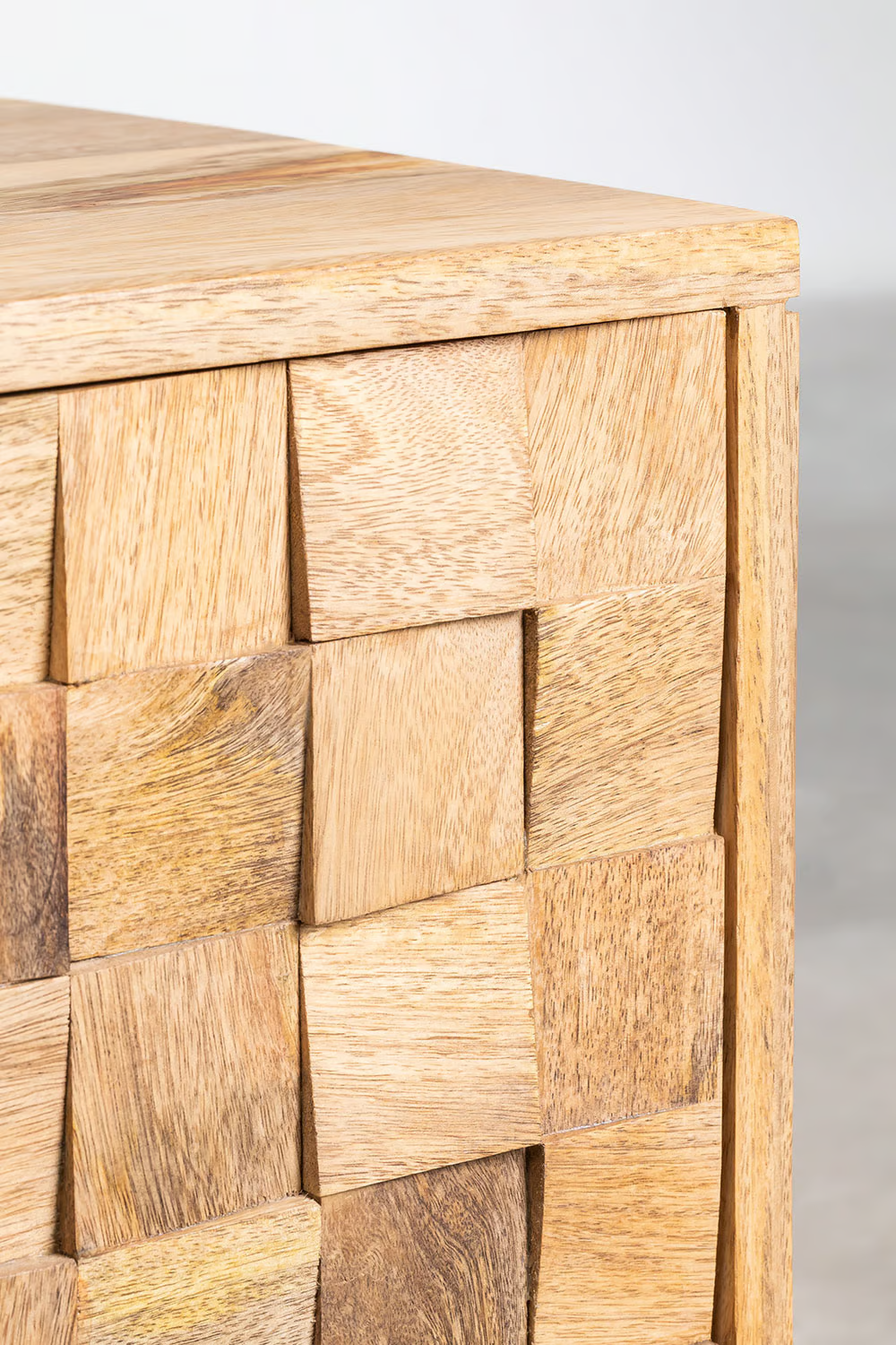 Mango Wood Bedside Table | Wooden Bedside Table - Carson - Akway