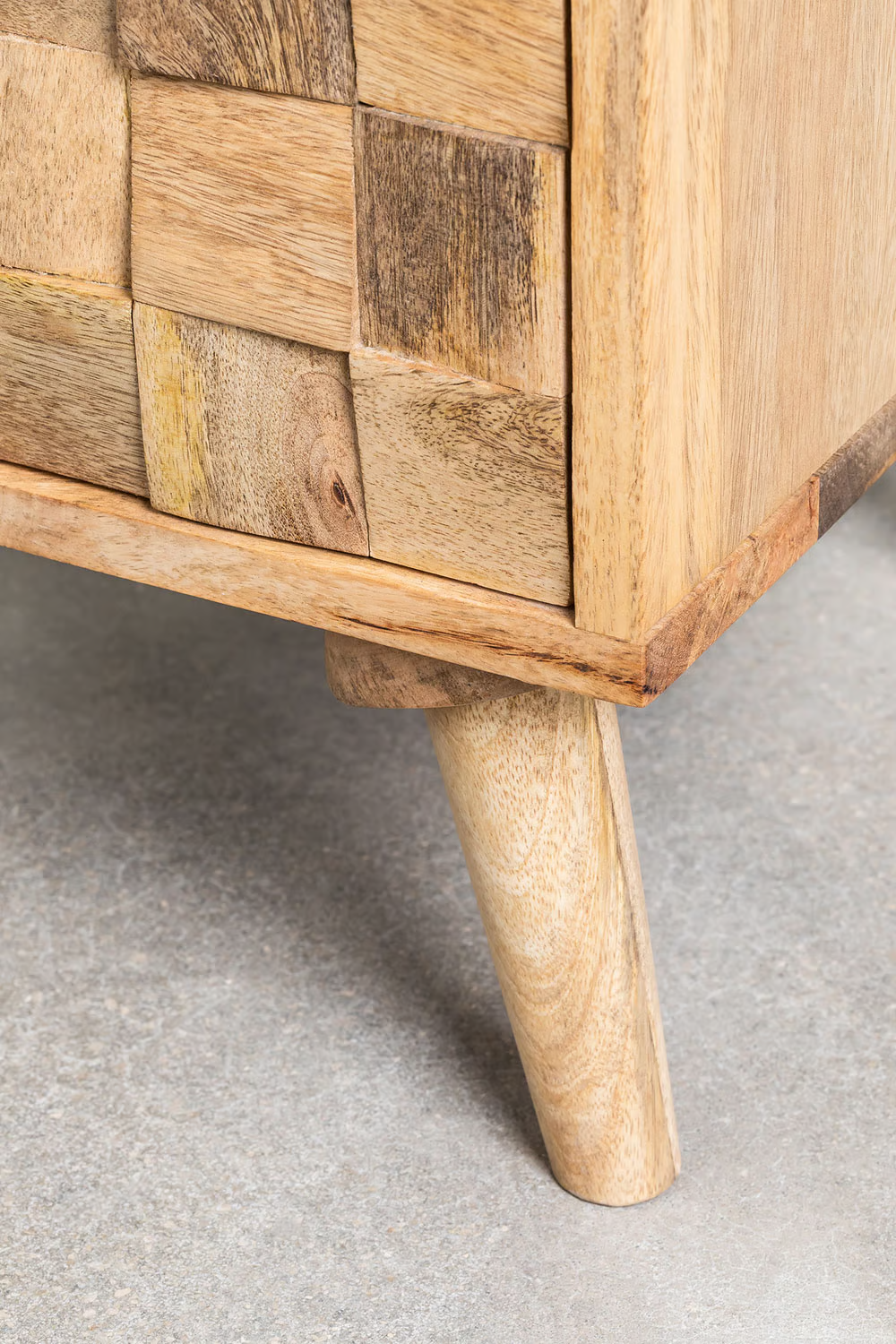 Mango Wood Bedside Table | Wooden Bedside Table - Carson - Akway