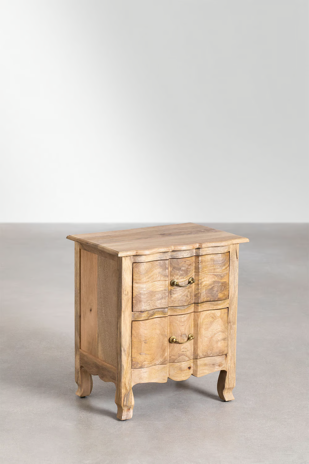 Mango Wood Bedside Table | Wooden Bedside Table - Ellison - Akway