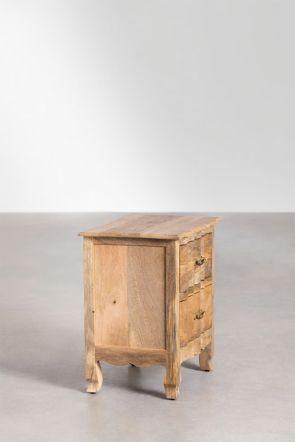 Mango Wood Bedside Table | Wooden Bedside Table - Ellison - Akway