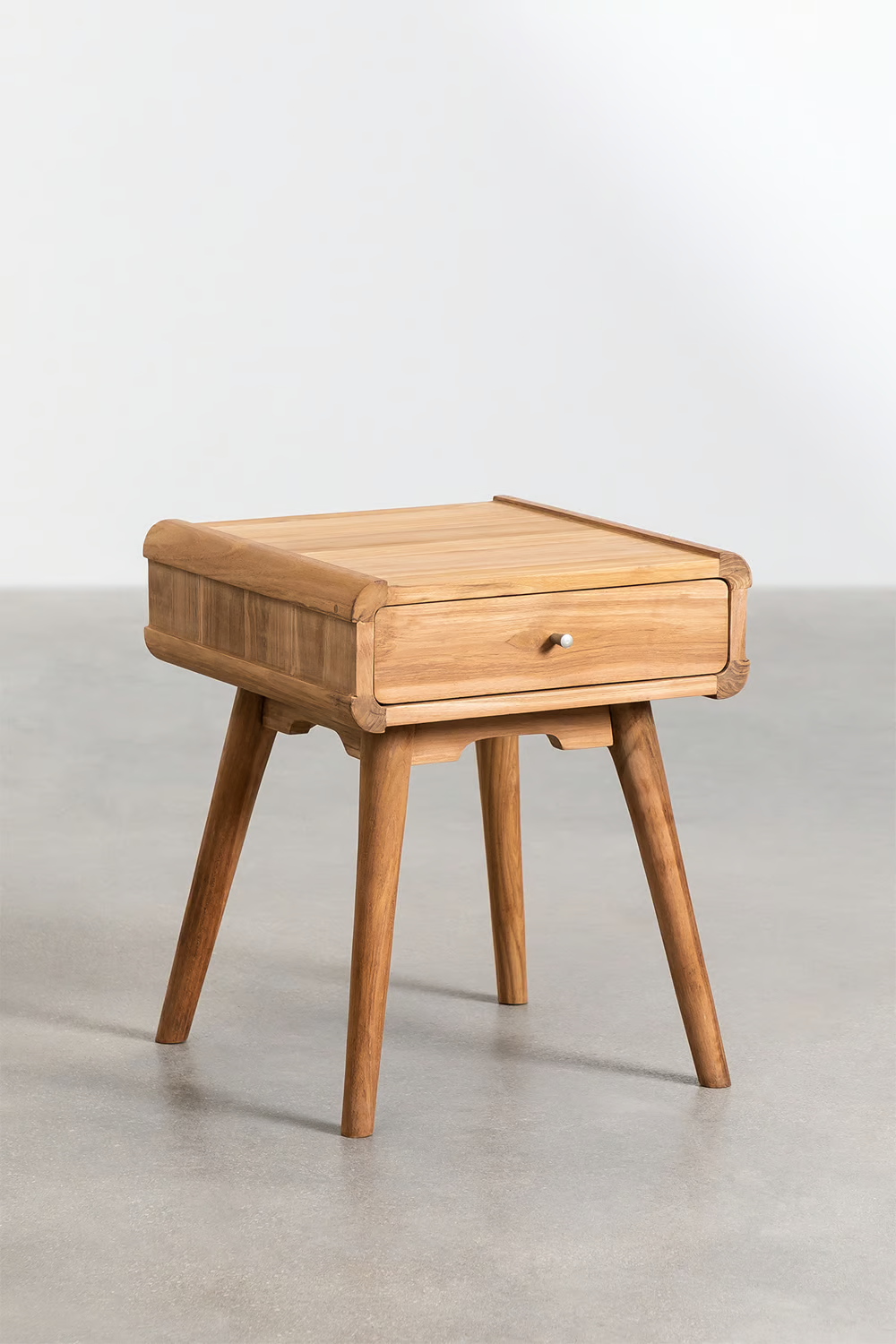 Mango Wood Bedside Table | Wooden Bedside Table - Iris - Akway