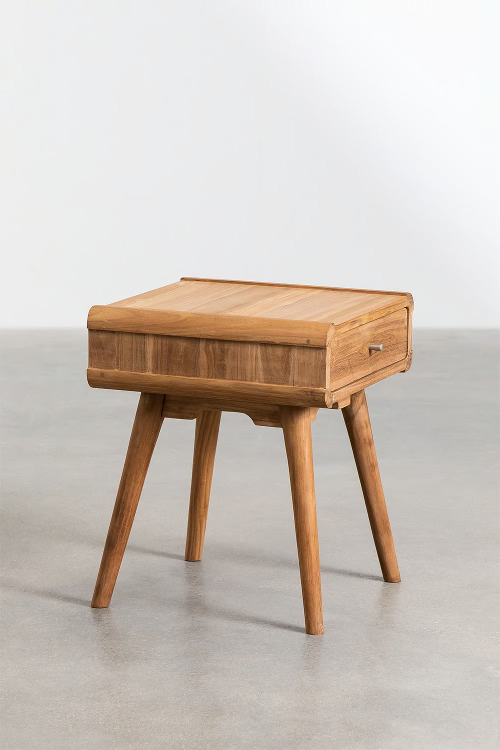 Mango Wood Bedside Table | Wooden Bedside Table - Iris - Akway