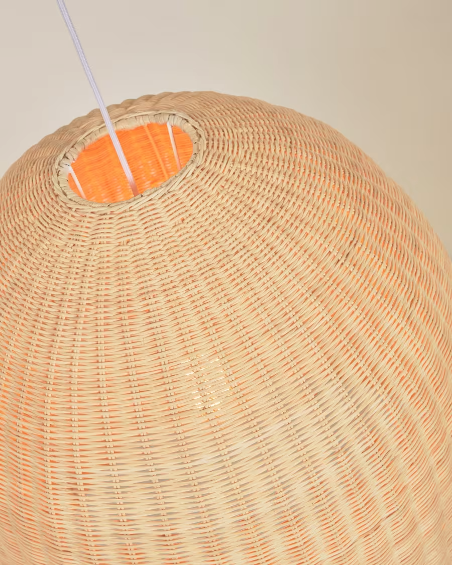 Bamboo Hanging lamp for Living Room | Rattan Pendant light | Cane ceiling light - Anica