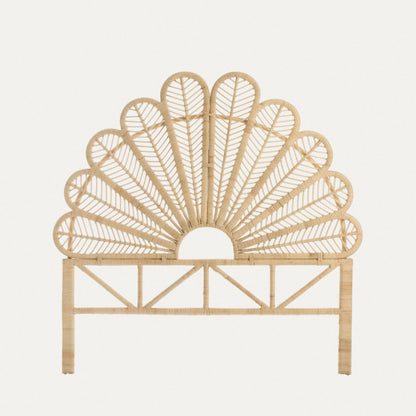 Mango Wood Rattan Headboard For Bed | Cane Headboard For Bed - Hawaii