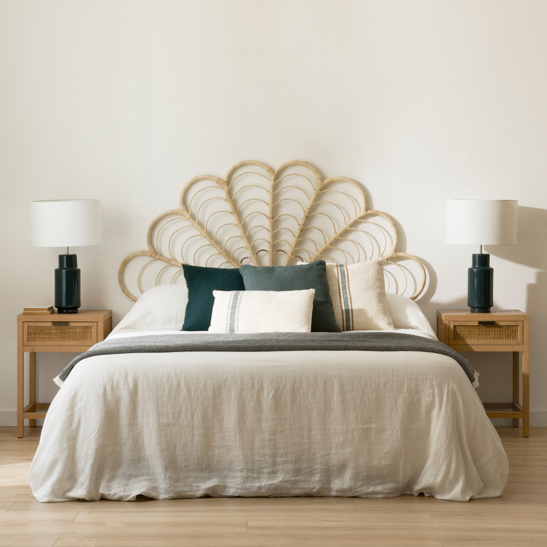 Rattan Headboard For Bed | Cane Headboard For Bed | Wicker Hearboard - Trista