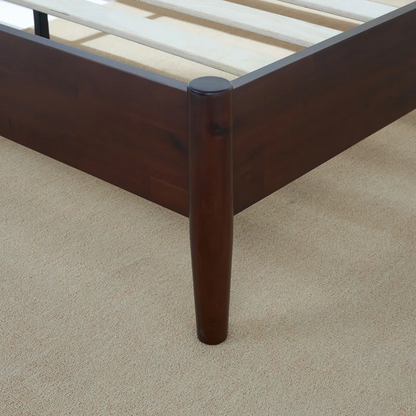 Solid Wood Rattan Bed For Bedroom | Cane Bed For Home -Amara