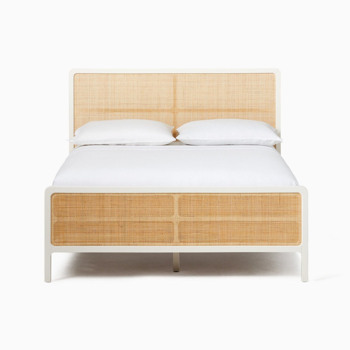 Solid Wood Rattan Bed For Bedroom | Cane Bed For Home -Khushi