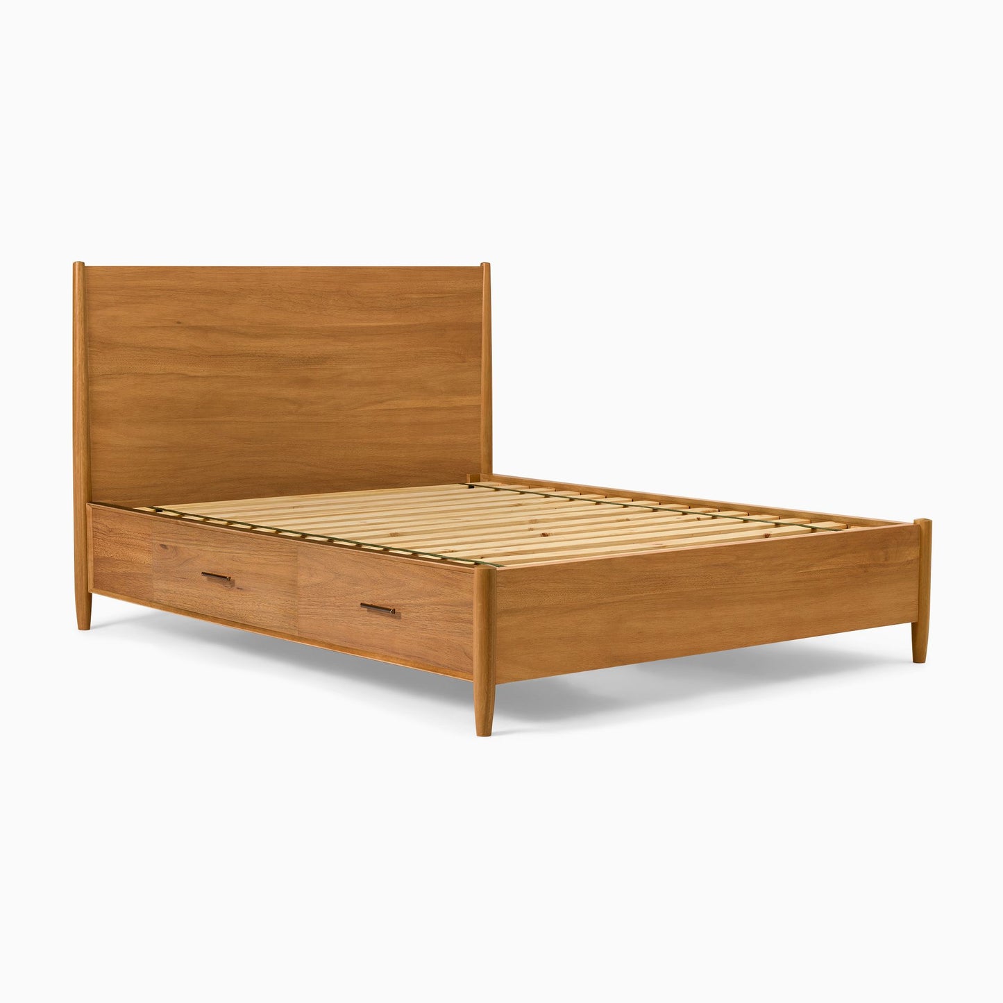 Solid Wood Rattan Bed For Bedroom | Cane Bed For Home -Adhya