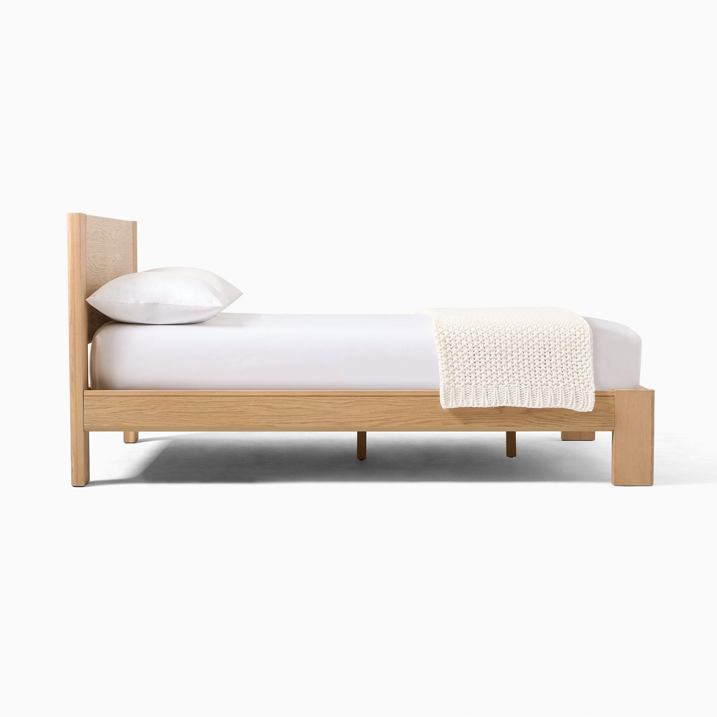 Solid Wood Rattan Bed For Bedroom | Cane Bed For Home -Aarya