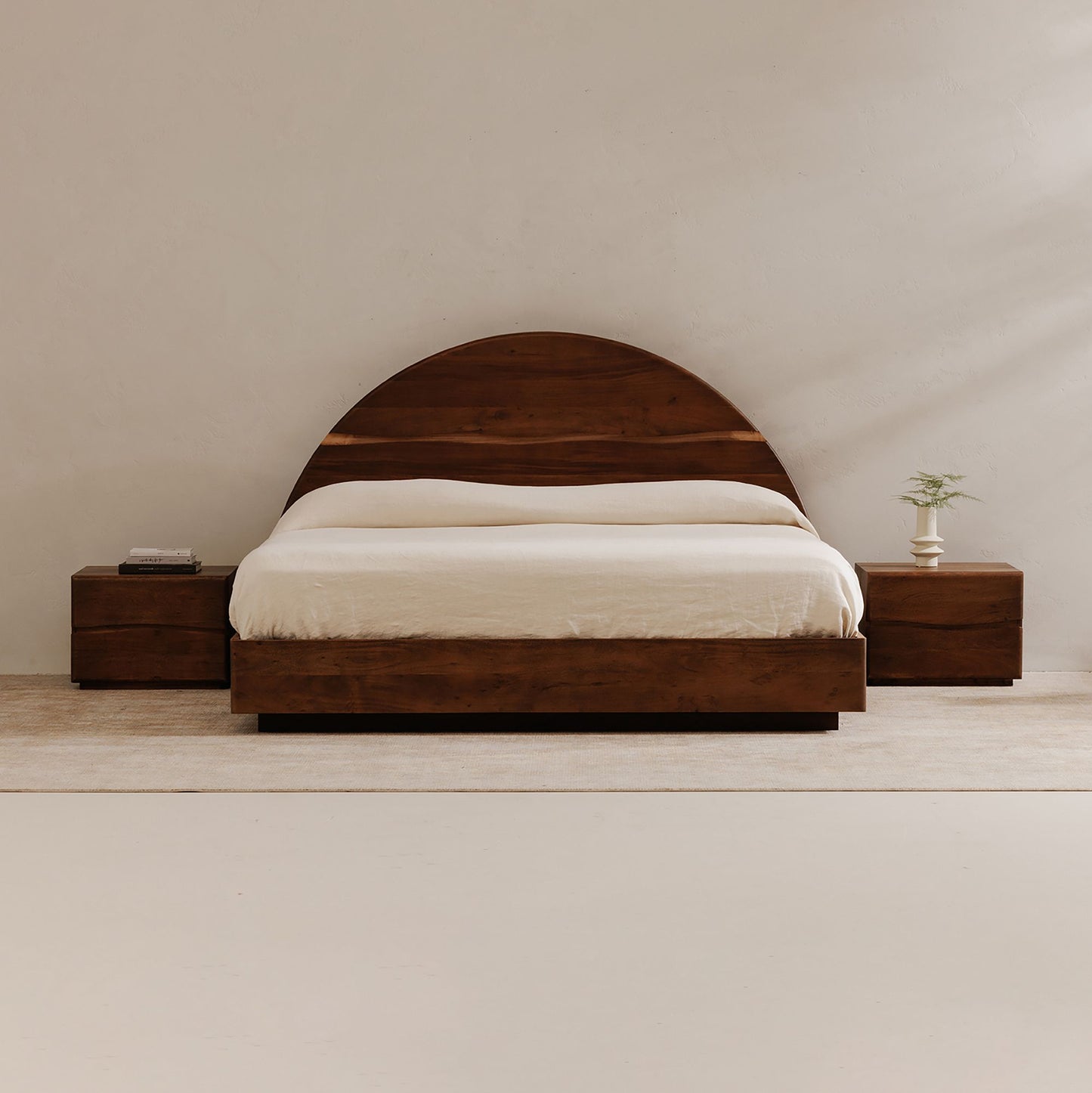 Solid Wood Rattan Bed For Bedroom | Bed For Home -Sharvi