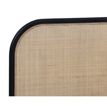 Solid Wood Rattan Bed For Bedroom | Cane Bed For Home -Tiya