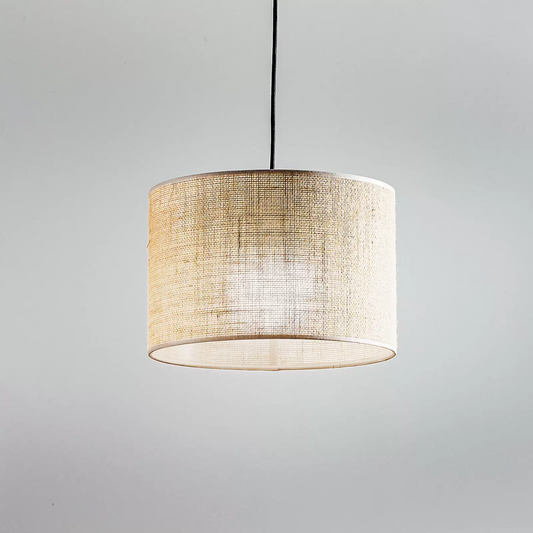 Jute Hanging lamp for Living Room | Jute Pendant light | Jute ceiling light -Liora - Akway