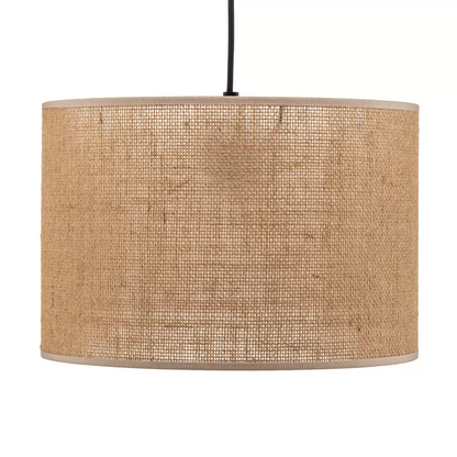 Jute Hanging lamp for Living Room | Jute Pendant light | Jute ceiling light -Liora - Akway