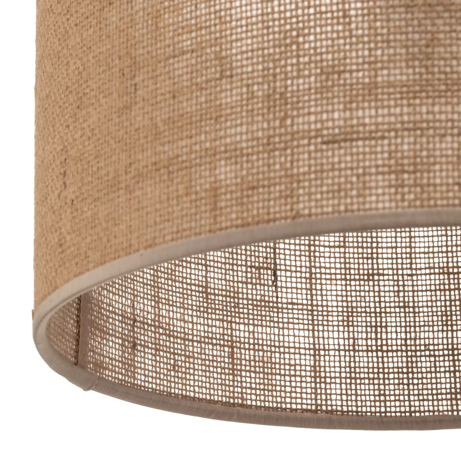 Jute Hanging lamp for Living Room | Jute Pendant light | Jute ceiling light -Liora - Akway