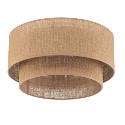 Jute Hanging lamp for Living Room | Jute Pendant light | Jute ceiling light -Tamish - Akway