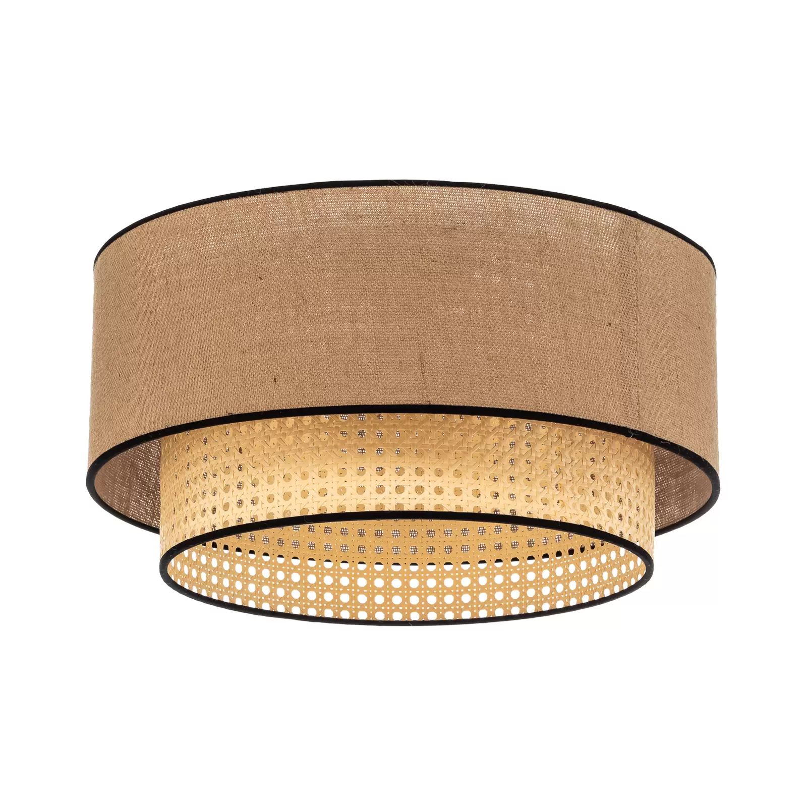 Jute Hanging lamp for Living Room | Jute Pendant light | Jute ceiling light -Tirtha - Akway