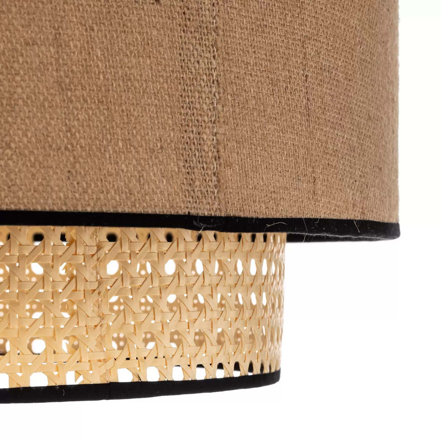 Jute Hanging lamp for Living Room | Jute Pendant light | Jute ceiling light -Tirtha - Akway