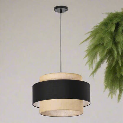 Jute Hanging lamp for Living Room | Jute Pendant light | Jute ceiling light -Disha