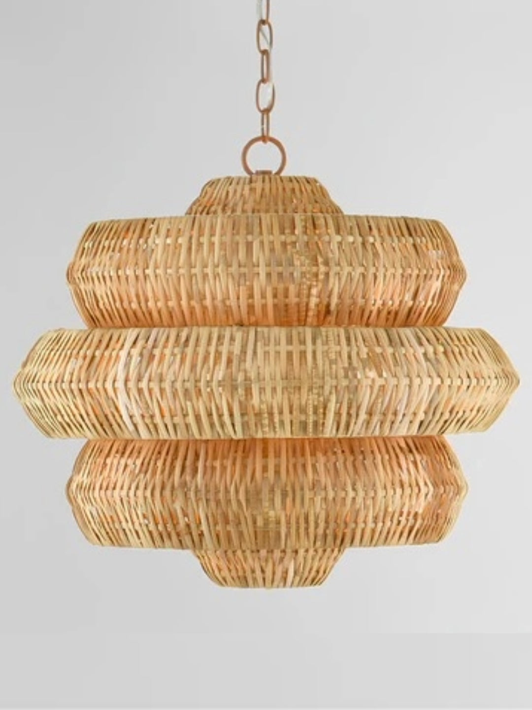 Bamboo Hanging lamp for Living Room | Rattan Pendant light | Cane ceiling light - Alex - Akway