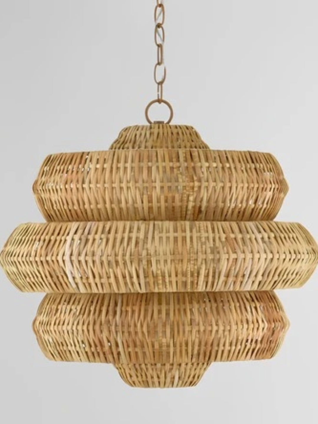 Bamboo Hanging lamp for Living Room | Rattan Pendant light | Cane ceiling light - Alex - Akway