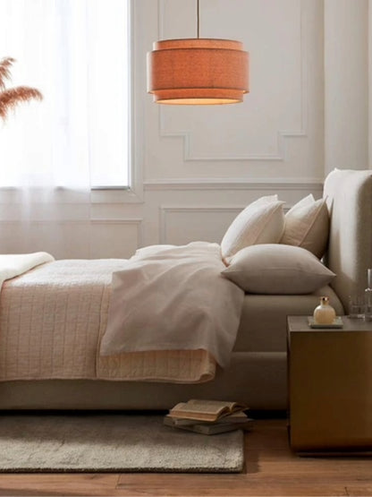 Bamboo Hanging lamp for Living Room | Rattan Pendant light | Cane ceiling light - Anay - Akway