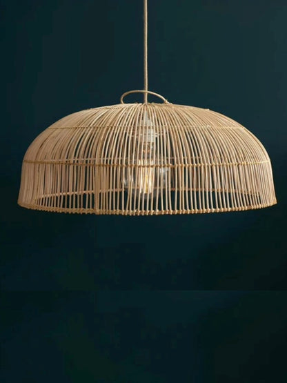 Bamboo Hanging lamp for Living Room | Rattan Pendant light | Cane ceiling light - Anbu - Akway