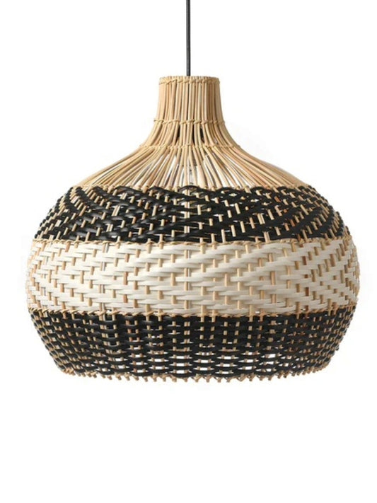 Bamboo Hanging lamp for Living Room | Rattan Pendant light | Cane ceiling light - Sadhil - Akway