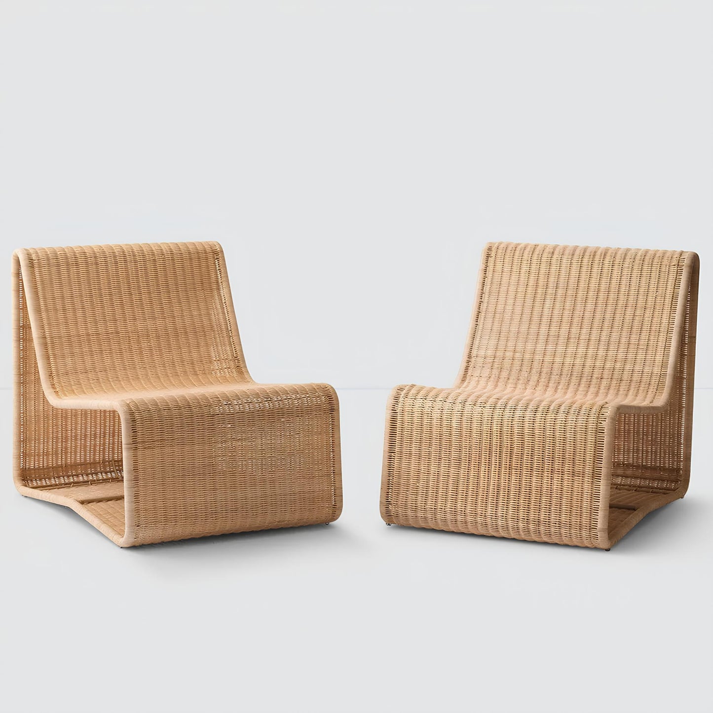 Wicker chairs for Lounge | Cane Chairs for garden - Navya - Akway